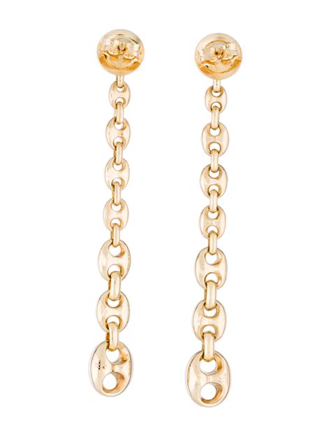 gucci gold mesh drop earrings|Gucci earrings aliexpress.